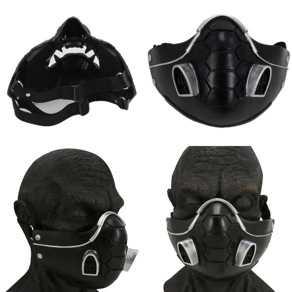 Ghost Of Tsushima Mask Halloween Prop Resin Viper Design For Halloween And Christmas