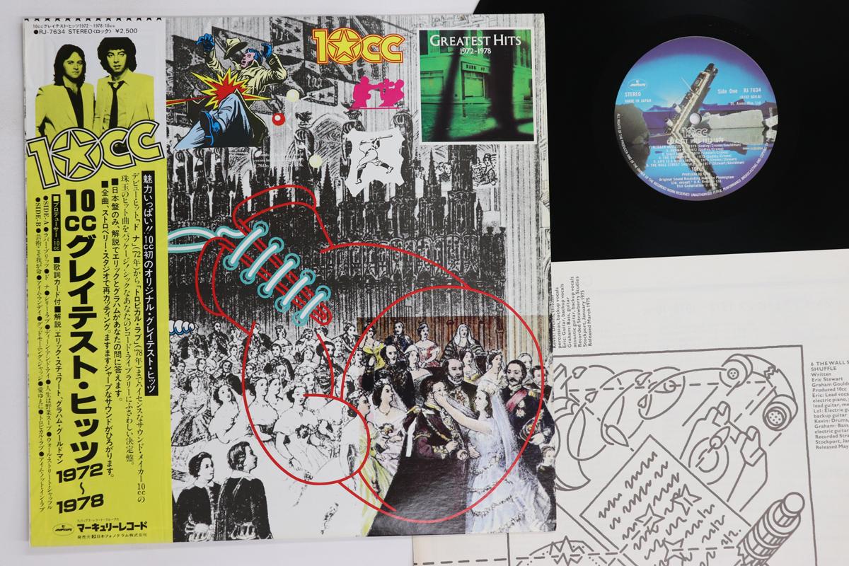 

LP Record 10CC - Greatest Hits 1972 - 1978 RJ7634 MERCURY 1979 Japan Obi Rock Used