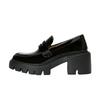 Grape mother autumn and winter new thick-soled heightening small leather shoes women wear high-end soft leather loafers women's sweet sister style