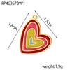 CARLIDANA Colorful Heart Shaped Gold Plated Stainless Steel Pendant Designs Rainbow Star Trendy Cloud Charms for DIY Jewelry