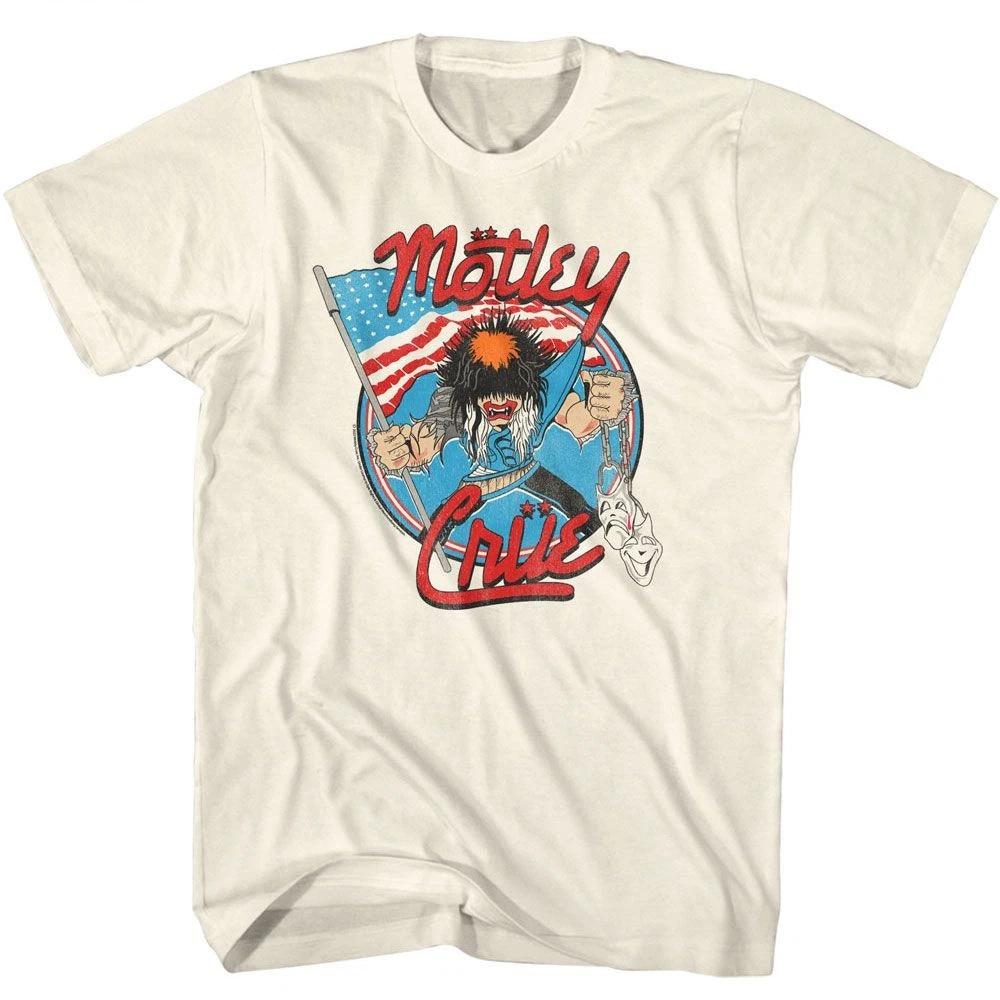Motley Crue - Allister With US Flag - American Classics - Solid Off-White 160