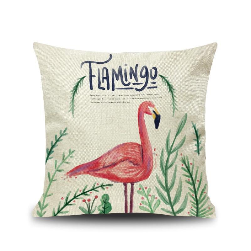 

Flamingo Pillow Cushion Living Room Home Office Sofa Pillow Case Does Not Include Core Square Large Pillow 45X45cm without pillow core