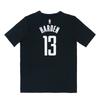 Nike NBA Collaboration Dri-Fit T-Shirt Houston Rockets 13 James Harden Sports Quick-Dry Basketball Comfortable Short Sleeve Kids Tops 3Z2B711FA-RCKJH