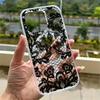 Transparente Stoßfeste Hülle für Magsafe für iPhone 17Air 16 15 Plus 14 13 12 11 17 Pro Max 7 8 Plus 16 E Schwarze Spitze Abdeckung