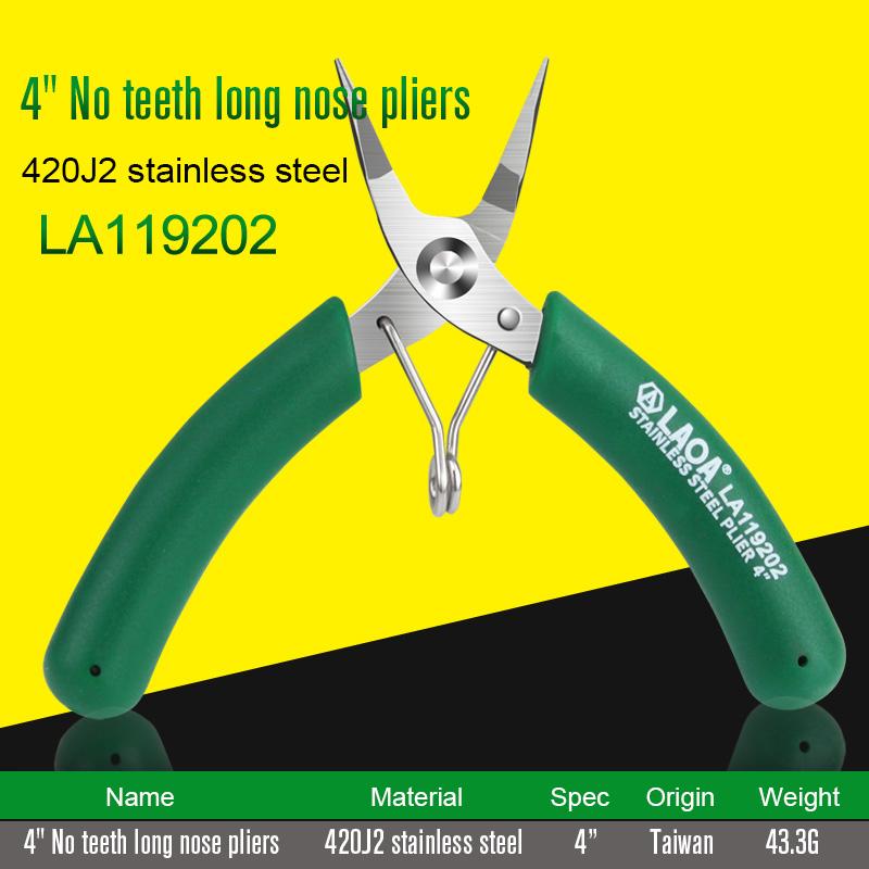 LAOA Mini Side Cutter 3.5 Inch Stainless Long Nose Nippers Small Cutting Electronic Scissors Diagonal Pliers Wire Cutter