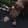 Kuaishou Ethnic Style High Mountain Thangka Pendant Wooden Bead Necklace Sweater Accessory