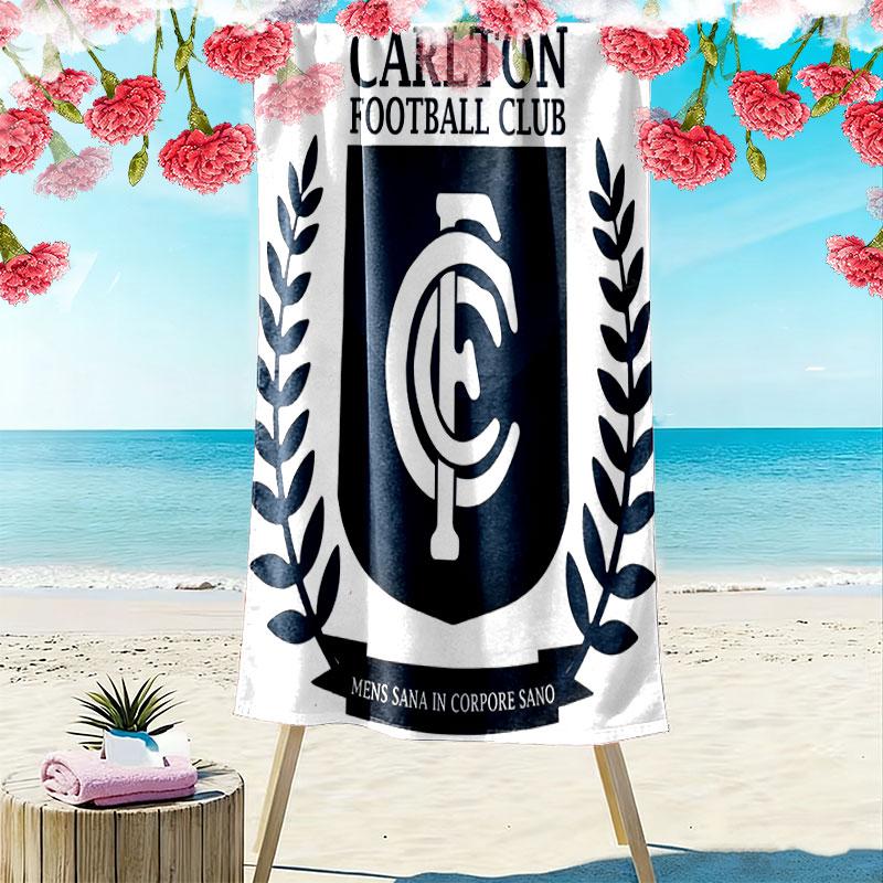 Carlton Power Print Beach Towel, Large Soft Quick Dry Towel for Beach Camping Swimming