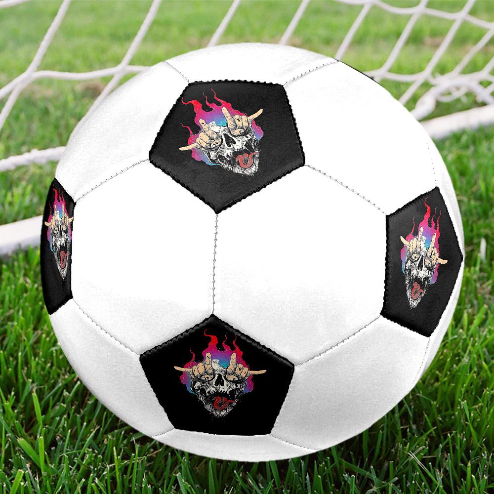 1PC Skull Serpent Flames Soccer Ball Size 5 Football Machine Sewn Indoor/Outdoor Universal Football A81
