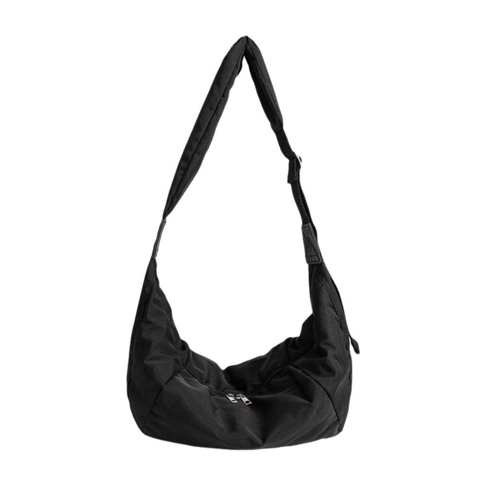 New Large Capacity Down Crossbody Bags Versatile Lightweight Shoulder Bag Casual Simple Dumpling Bag For Women Men