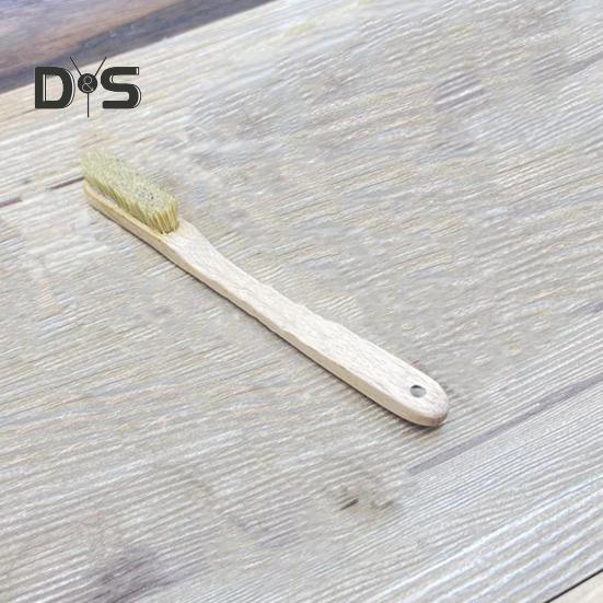 Kletterbürste mit ergonomischem Holzgriff, dicken Wildschweinborsten, tragbares Reinigungswerkzeug für die Kletter- und Boulderbürste im Innen- und Außenbereich