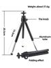 Mini Tripod for Webcam and Phone Metal Extendable Webcam Stand Tripod for GoPro Hero 12 11 10 9 8 7 6 5 DJI Osmo Action Camera