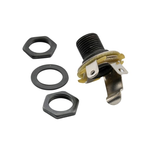 Musiclily 6.35mm Mono Jack To Phone Jack for Electric Guitar/Bass, Black