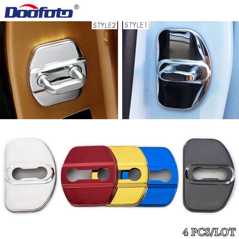 

4 шт., защитный чехол для дверного замка, защитный чехол из нержавеющей стали для Renault/Nissan, эмблема, значки, аксессуары