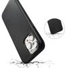 Magnetic Leather Black Matte Case For Magsafe Mag Safe iPhone 16 Pro Max 15 Plus 14 13 12 11 iPhone16 16Plus 16Pro 15Pro 14Pro Phone Cover Accessories