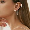 1pc Butterfly Earrings Ear Clips Without Piercings Tassel Earrings Butterfly Ear Hanging Earrings Gift