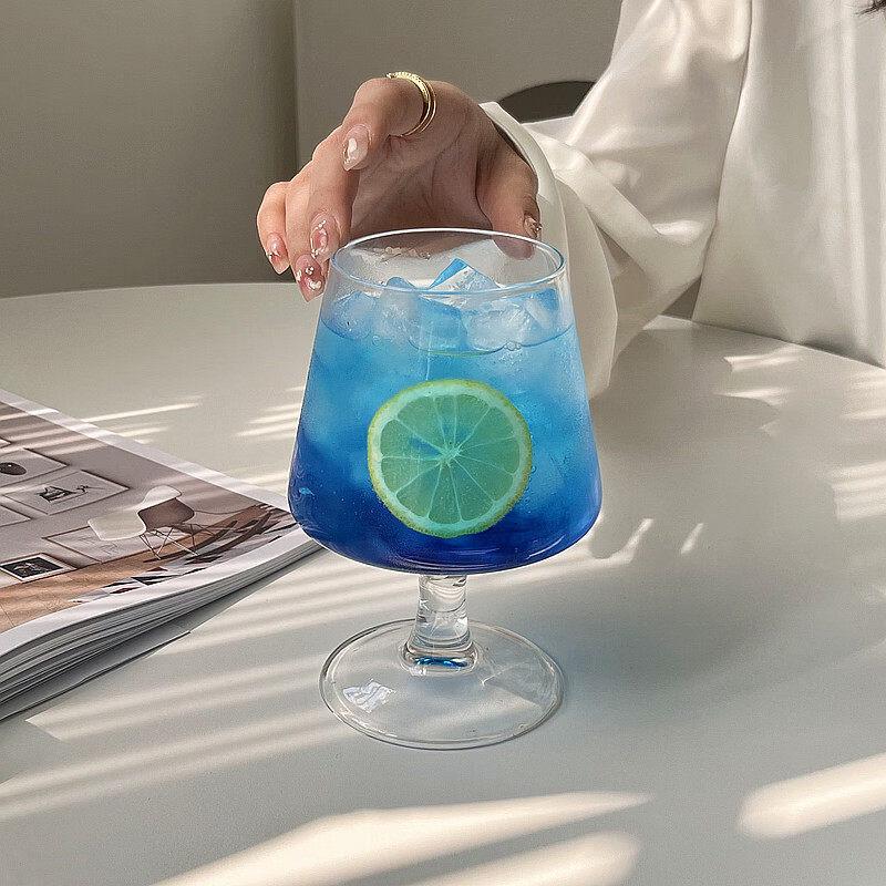 Copo de Pé Alto Estrela Azul Feito à Mão ZISIZ