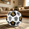 1PC Royal Crest Golden Warrior Crown Soccer Ball Size 5 Football Machine Sewn Indoor/Outdoor Universal Football S75