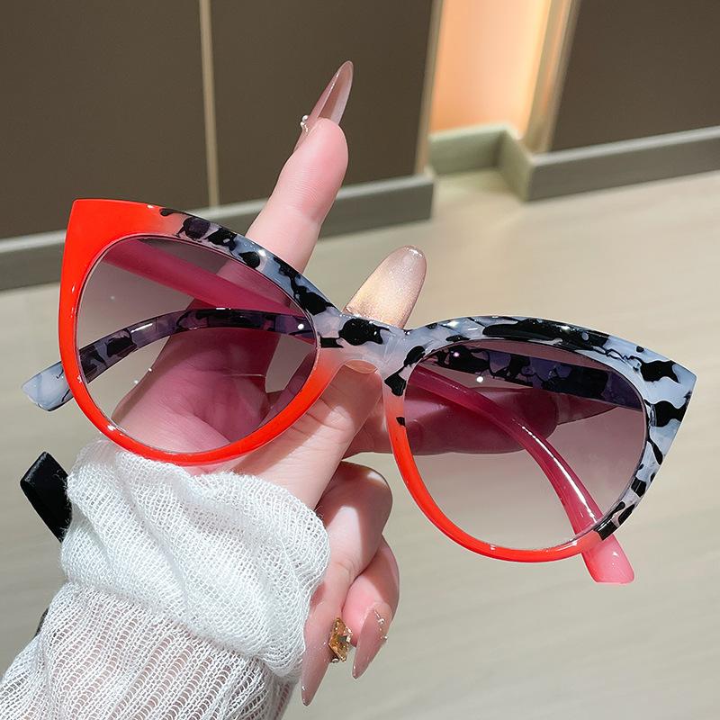 Retro Fashion Cat Eye Presbyopia Glasses Fashion Gradient Reading Glasses UV Resistant Sunglasses 0 To+4.0