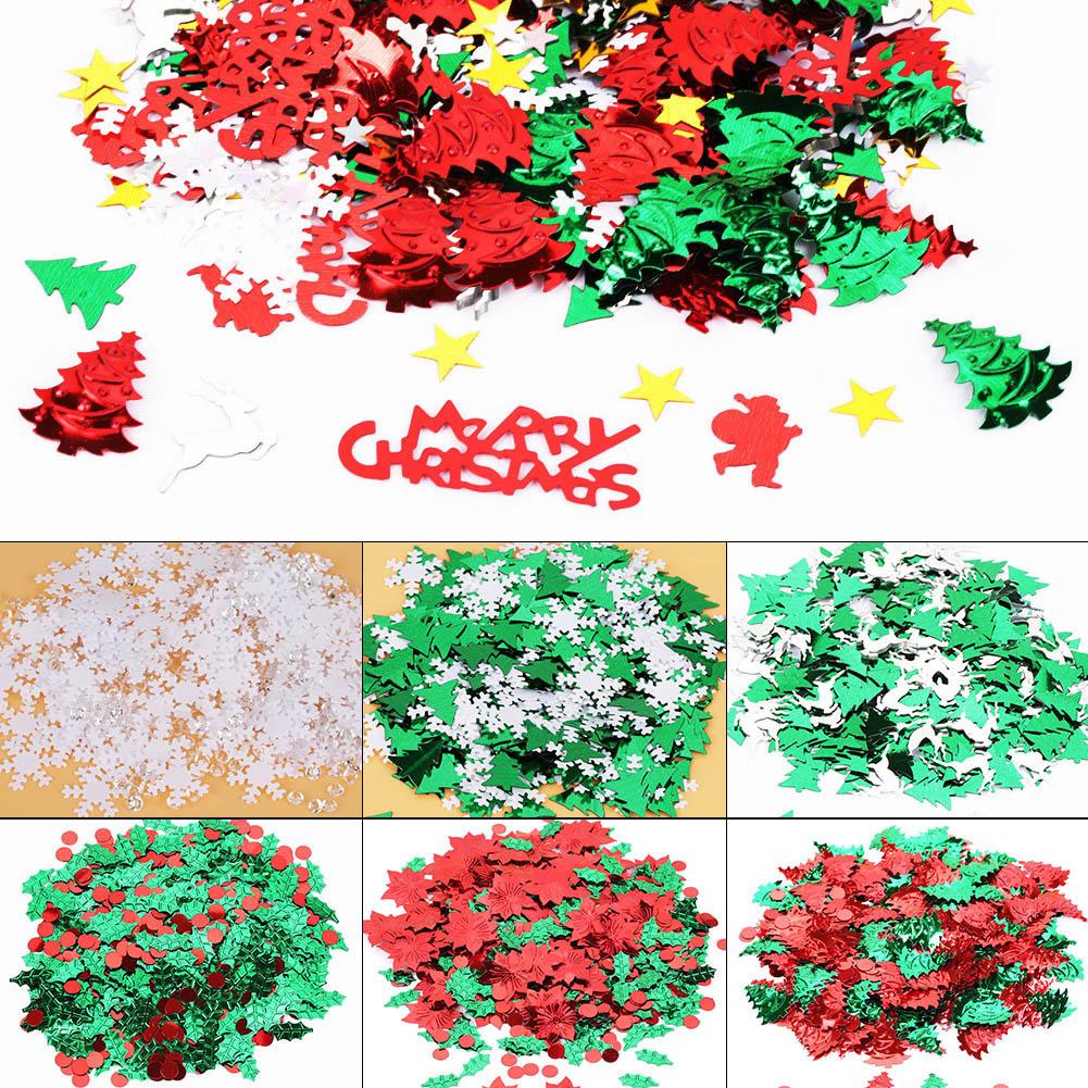 Christmas Symbolic Design Bright Confetti Party Table Decoration Set