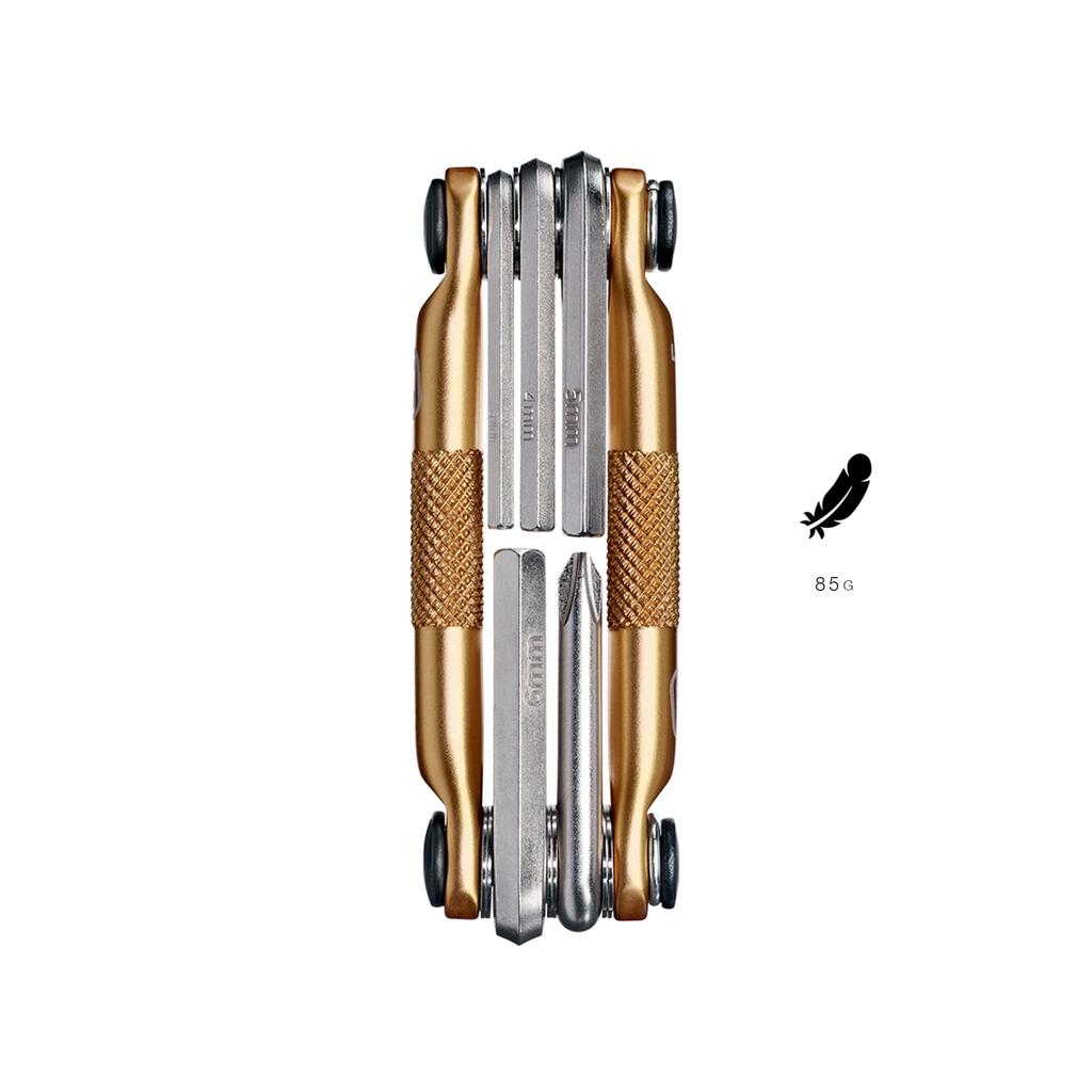 CRANK BROTHERS Bicycle Tool Set, Multi-Function, Maintenance, Repair Tool, Portable Tool, Multi-5, Gold