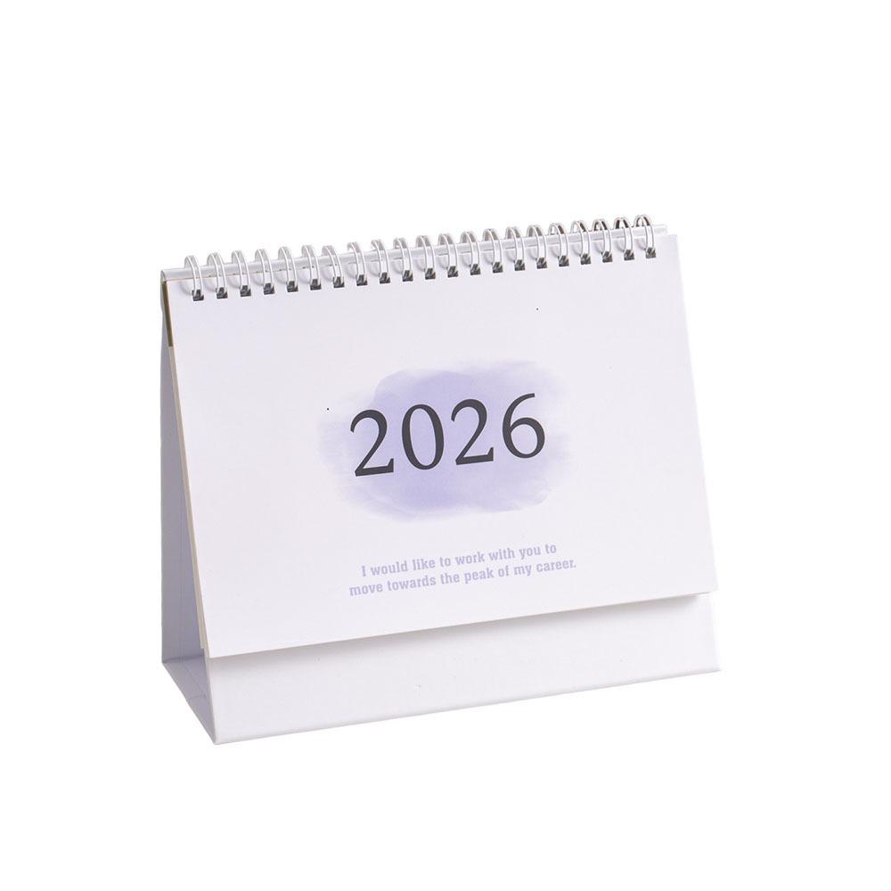 Gradient Color 2026 Desk Calendar Small Fresh Thickened Paper New Year Calendar To Do List Time Management