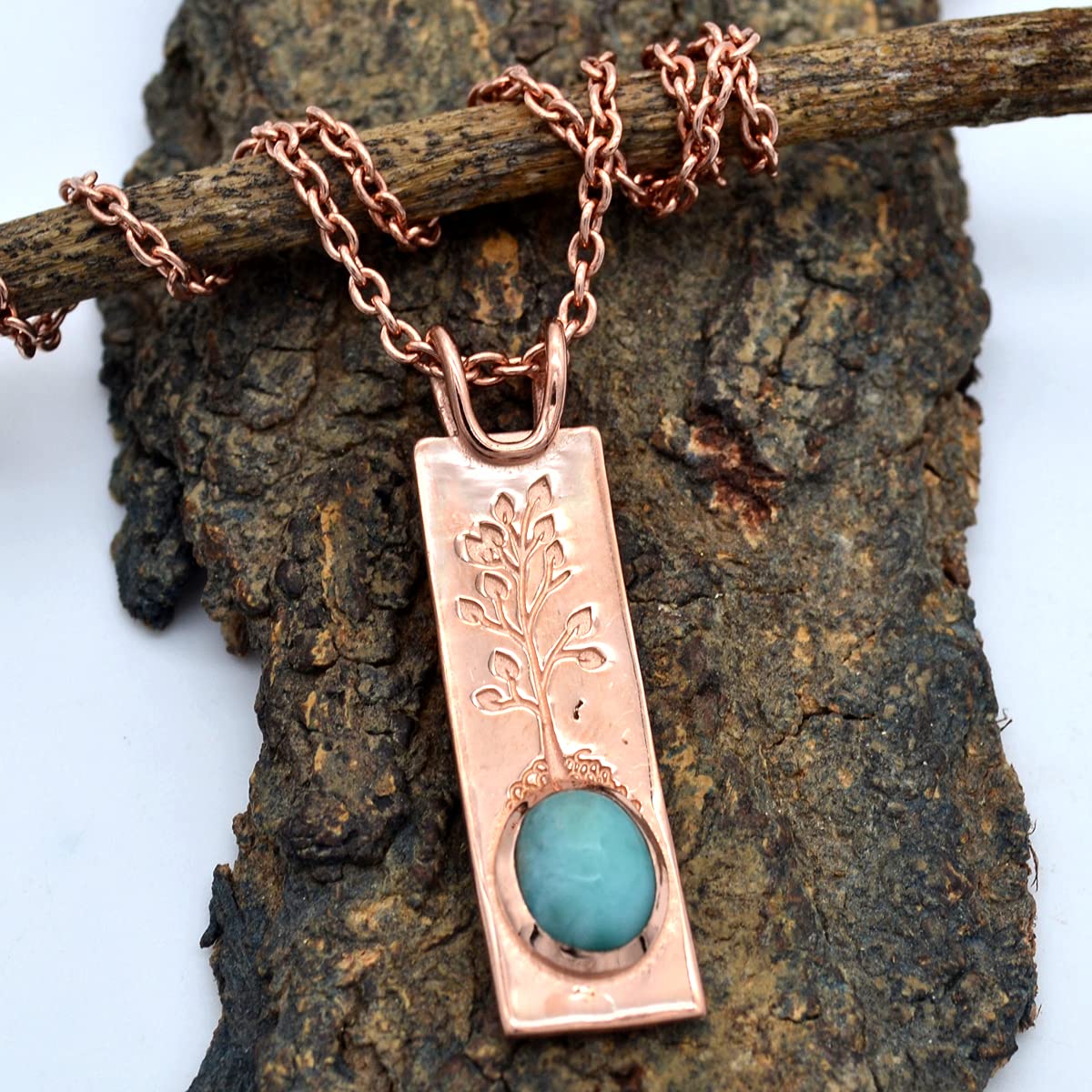 

Овальный Кабошон Натуральный Ларимар (1,97 карата) Ожерелье с кулоном 925 пробы Серебряный кулон с драгоценным камнем с цепочкой