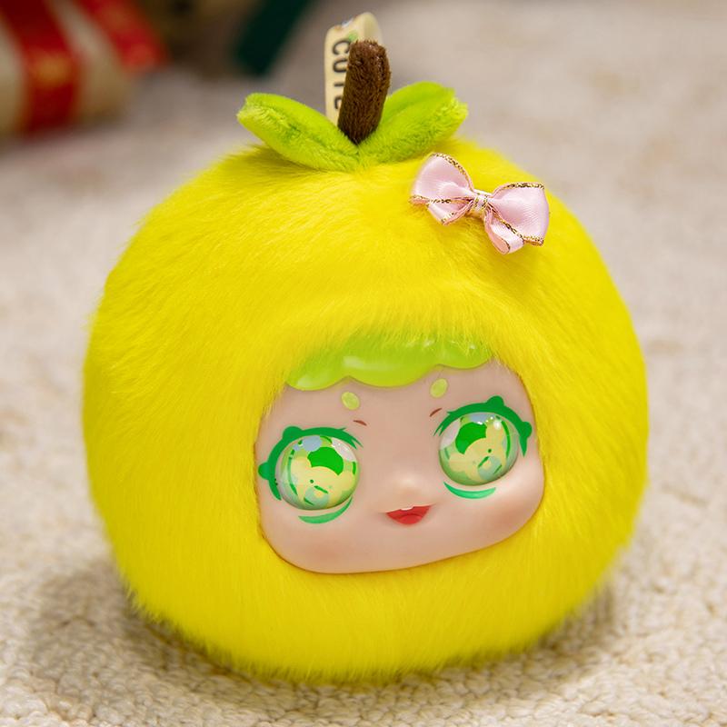Vinyl Plush Dolls Cute Macaron Fruit Coin Purses (Lemon/Avocado/Strawberry/Orange) Birthday Gifts