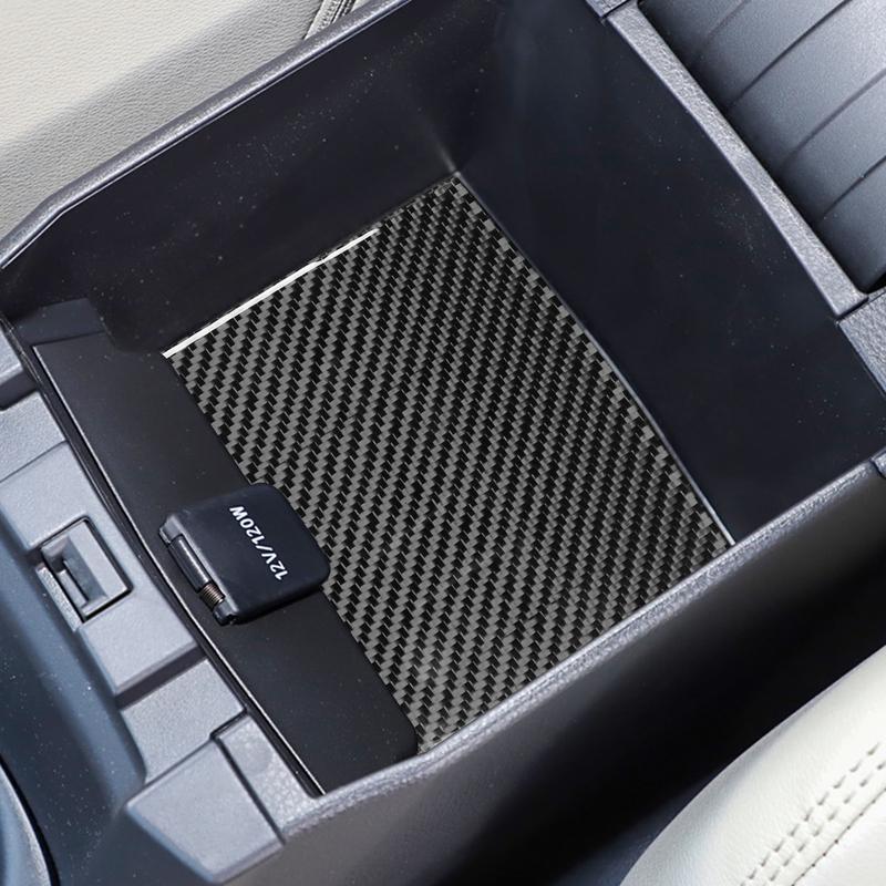 Carbon Fiber Armrest Storage Box Panel Car Interior Accessories Cover Trim Sticker Modification For Toyota Corolla —2024