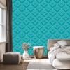 Geometric Rhombus Turquoise Wallpaper, Turquoise Background 50x1000