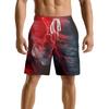 Pantaloncini Casual da Uomo con Elemento Fulmine Oscuro Naturale Europeo e Americano Pantaloni da Spiaggia