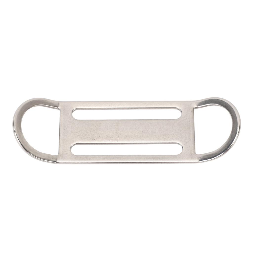 Diving Side Mount Bilateral D Ring Buckle 316 Stainless Steel Diving Webbing Strap Keeper Sidemount BCD Fixing Buckle for Scuba BCD Accessories