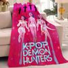 Singer K-Kpop D-Demon H-Hunters Blanket Warm And Soft Suitable For Bedroom Living Room Sofa Bed Office Travel Camping