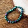 Geniune Epidote Zoisite Bead Bracelet Homme Natural Quartz Lava Tiger Eye Stone Bracelet Made of Natural Stone Jewelry for Women