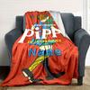 Pippi Longstocking And Mr Nilsson Blanket With Customizable Name Soft And Comfortable Shawl Blanket For All Seasons Suitable For Home Travel Camping