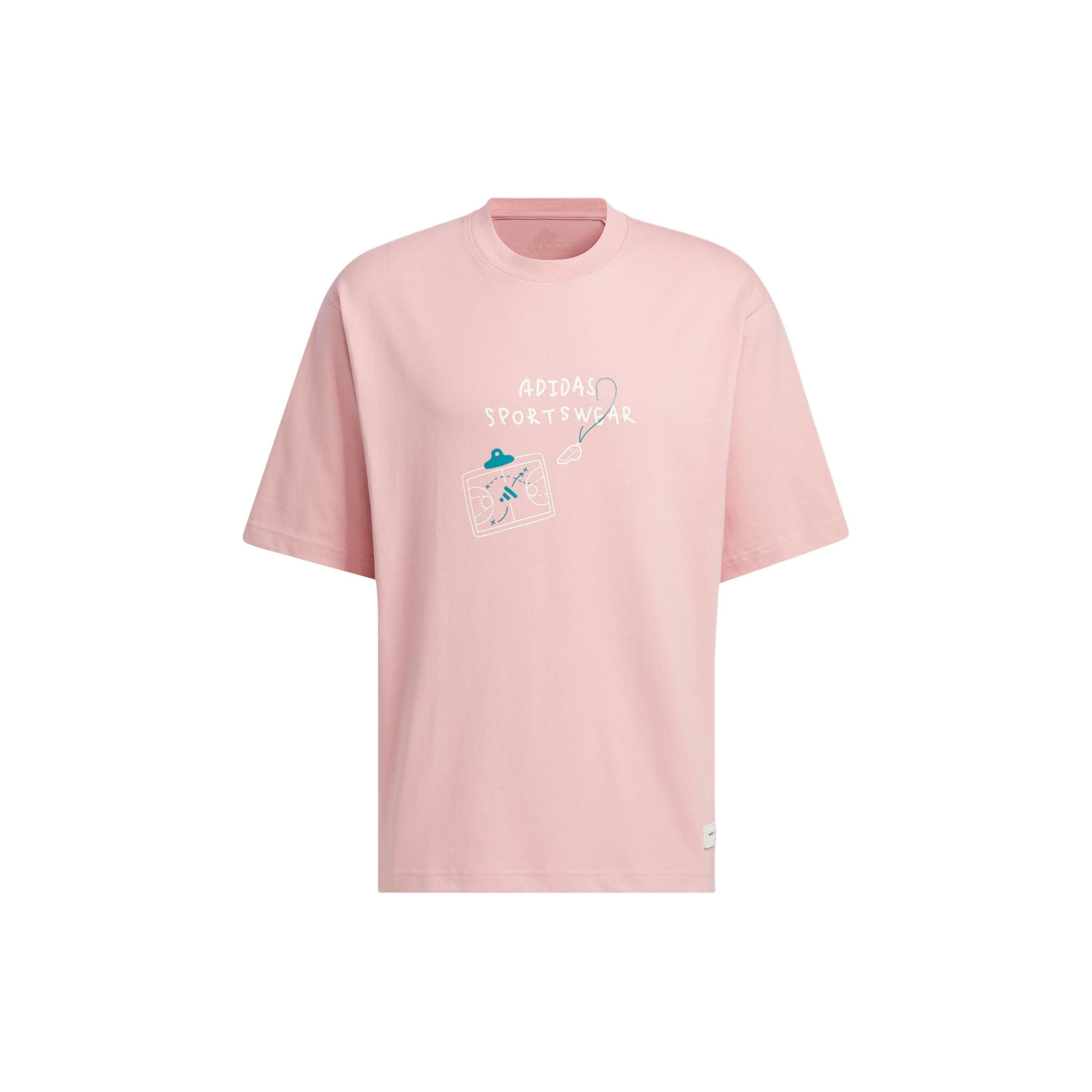 adidas Graphic T-shirt Asia Sizing Pink Men s JP4580 XXL