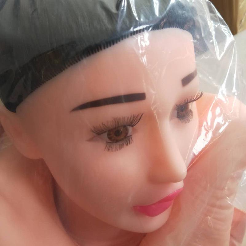 Realistic Long-Haired Inflatable Male Masturbator Doll with Hands and Feet