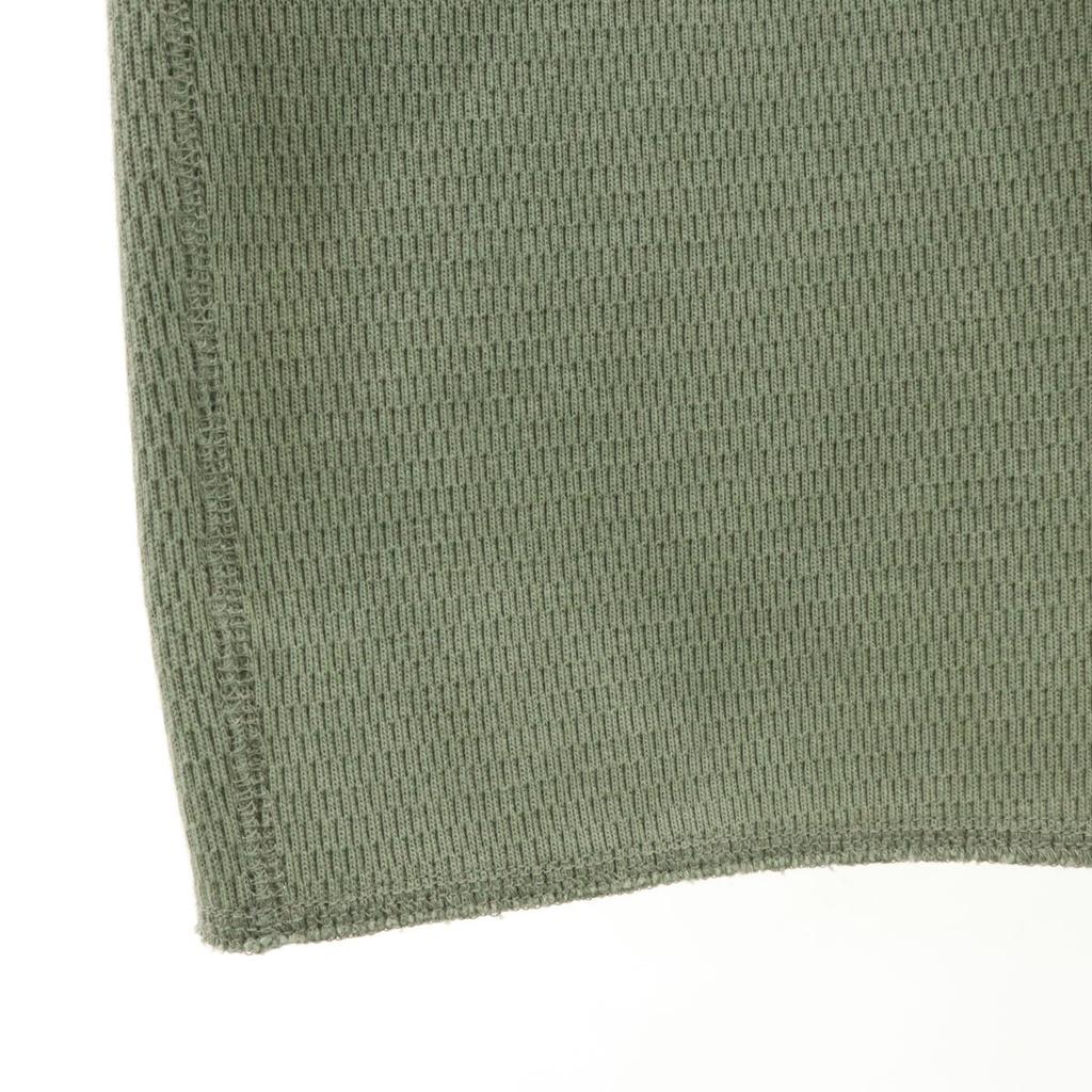 CLANE Short Sleeve Slant Cut Thermal Cut 1 Olive Tops Women Used