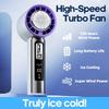 Portable Handheld Turbo Fan 100 Wind Speeds Adjustable Mini Personal Fan Battery Operated Electric Eyelash Fan