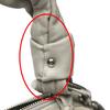 Coach Parker Op Art Lame Shoulder Bag Leather Silverx Gray Women 13507 Used