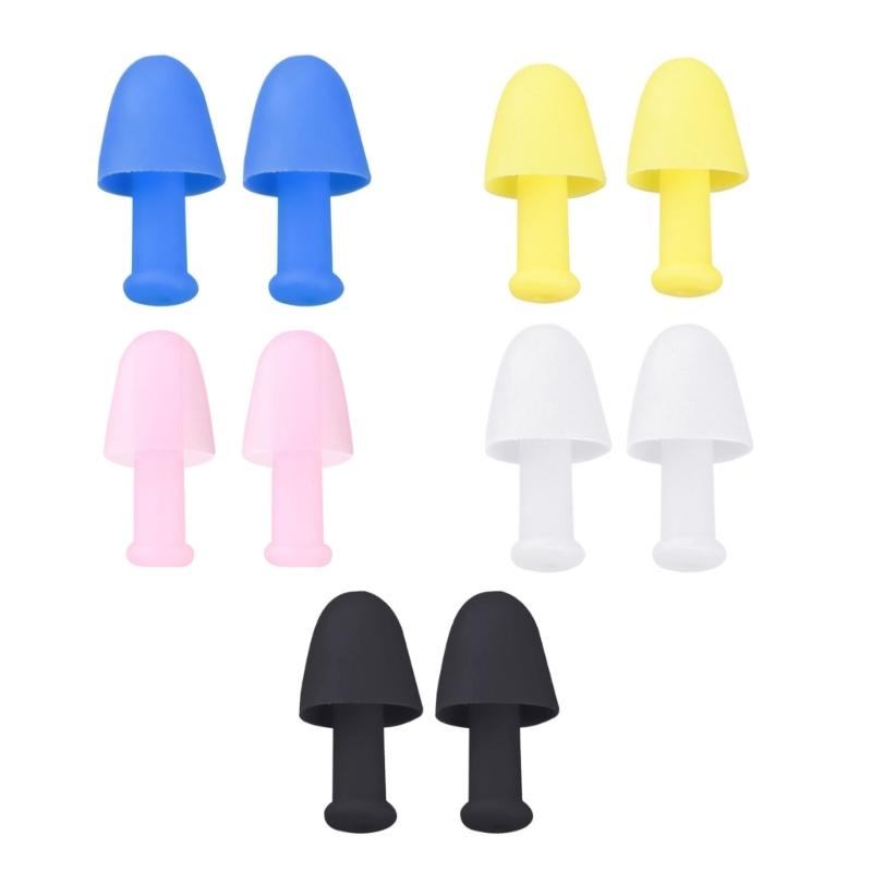 1Pair Soft Silicone Earplugs Waterproofs Swimming Earbuds Reusable Sounds block Earplugs for Swimming and Sleep