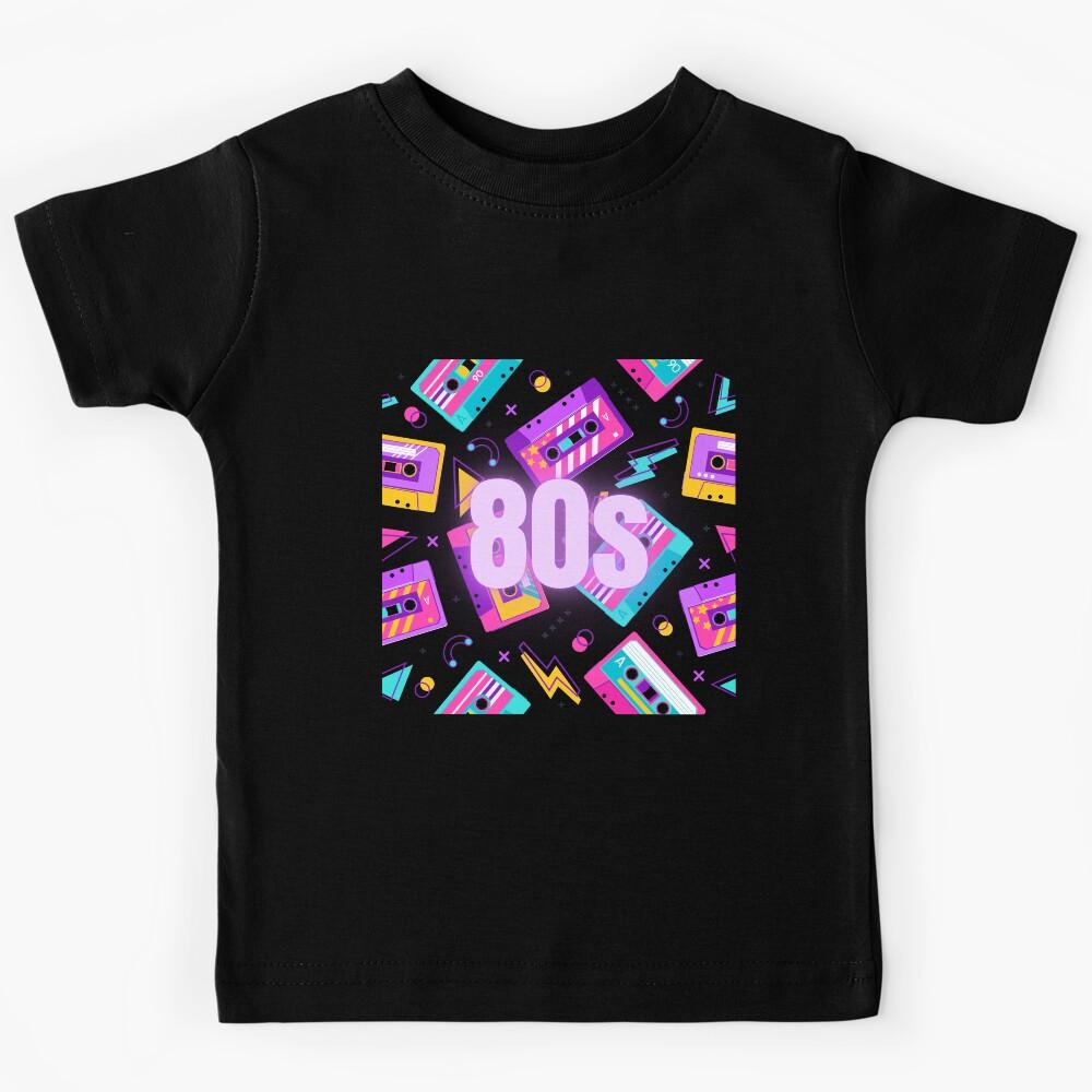 80s Cassette Tape Graphics Vintage Nostalgia Kids T-Shirt 160