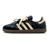 Adidas Originals SAMBA OG Slip Resistant Slip Resistant Low top Skateboard Shoes Unisex Black Yellow B75807(Team191-)