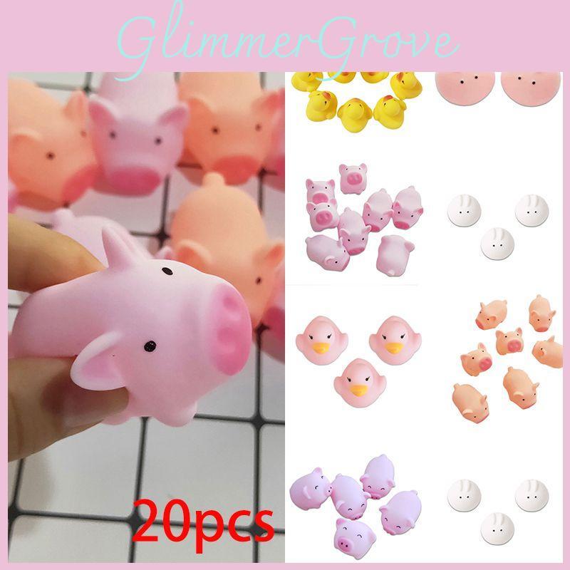20pcs Adorable Squeeze Pink Pig Stress Relief Toys Perfect For Birthday Gifts