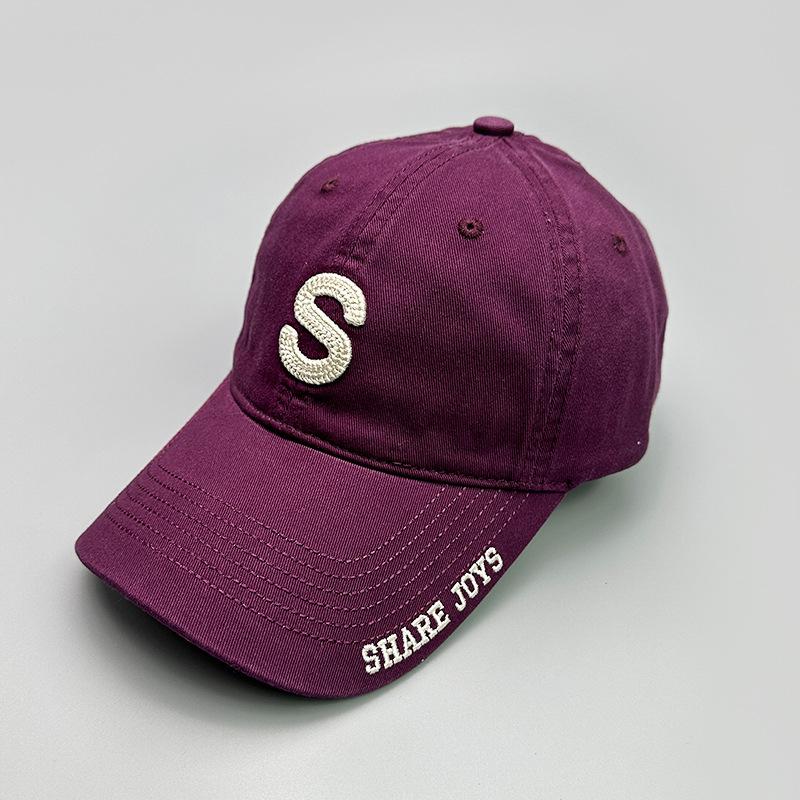 Spring And Summer Leisure Travel Baseball Hat Embroidery S Letter Male And Female Sunshade Student Street Cap