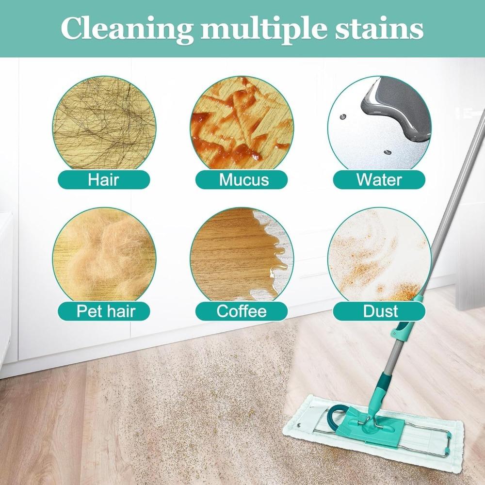 Wischmopp-Reinigungstuchbezug, kompatibel mit Micro-Doppelschicht-Wischmopptuch, geeignet für Mikrofaser-Wischmopp-Pads für alle Böden