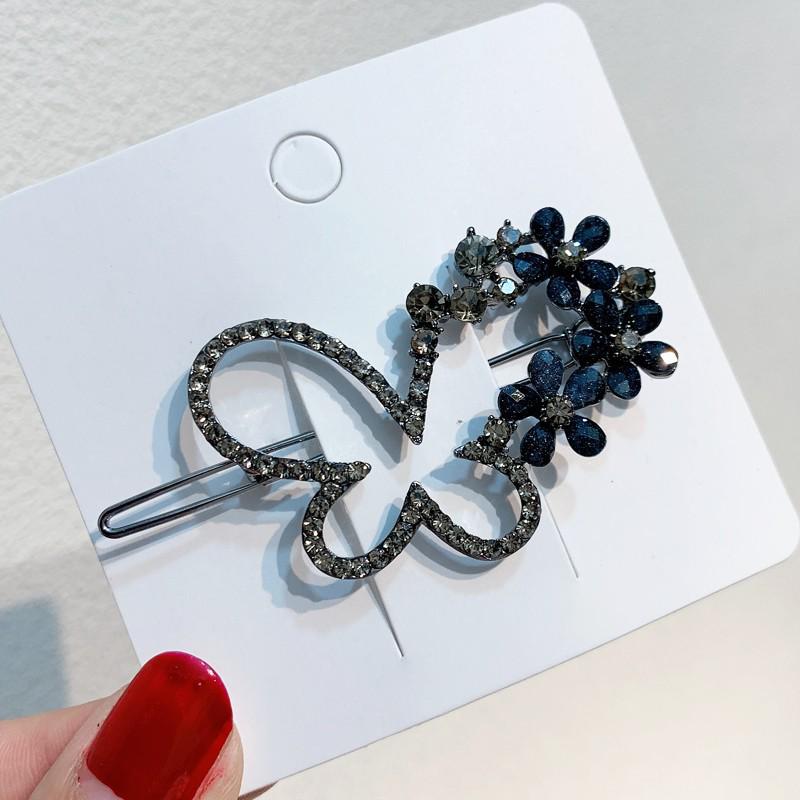 Elegant Blue Star Alloy Hair Clip - Minimalist Luxury Accessory