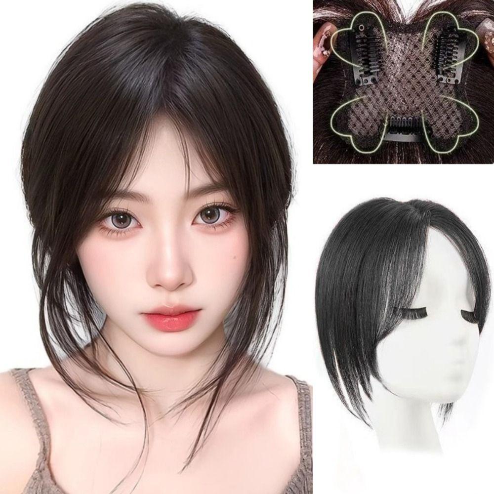 Clip In Hair Toppers Wigs with Bangs Hair Extension Fringe Hair Pieces  Hair Loss