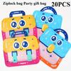 20pcs Colorful Cartoon Character Ziplock Bags  Durable Plastic Party Gift Bags for Snacks, Candy, and Cookies  Ideal for Holidays and Celebrations,