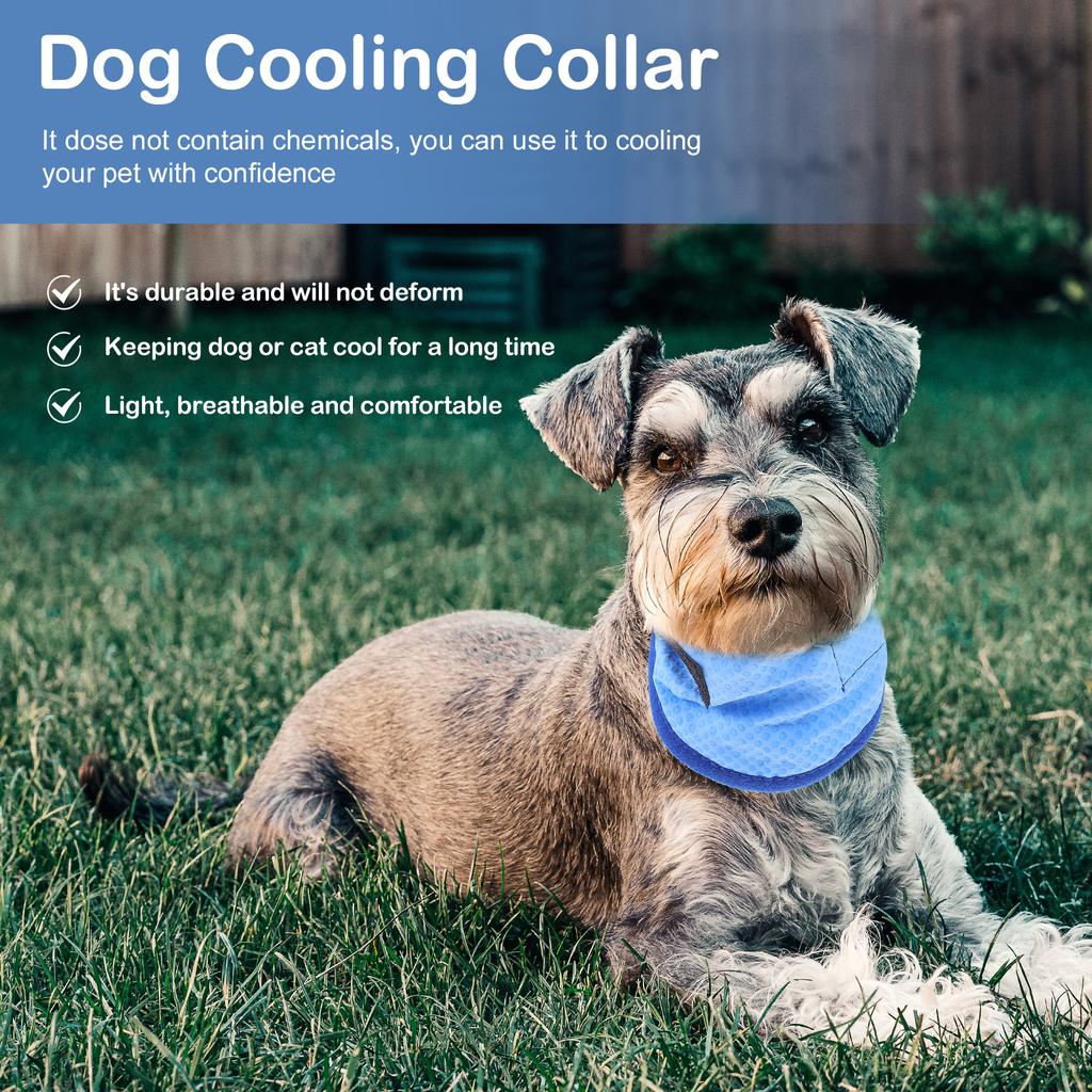 Cool Dog Collar Pet Scarf Comfortable Cooling B Fashionable Cat Bib Decorative Non Chemical Dog Cooling