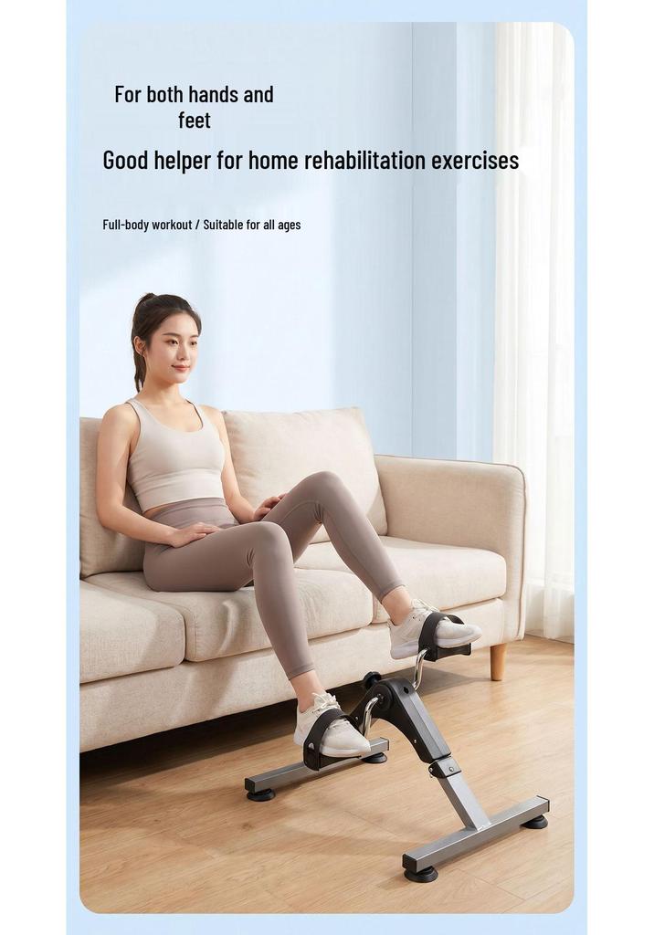 Kompakter Mini-Fußpedal-Heimtrainer für die Rehabilitation der oberen und unteren Gliedmaßen